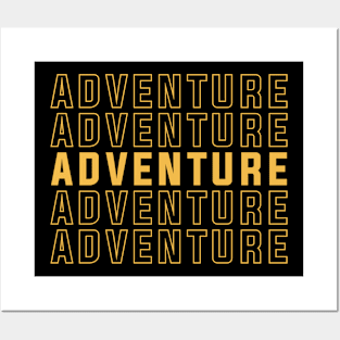 Adventure text Posters and Art